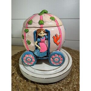 Earl Bernard Vintage Cinderella Carriage Jewelry Box - 6" H x 5" L x 4"  AS IS